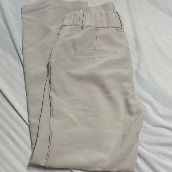 Women's Cream dress Pants - Picture 3 of 3